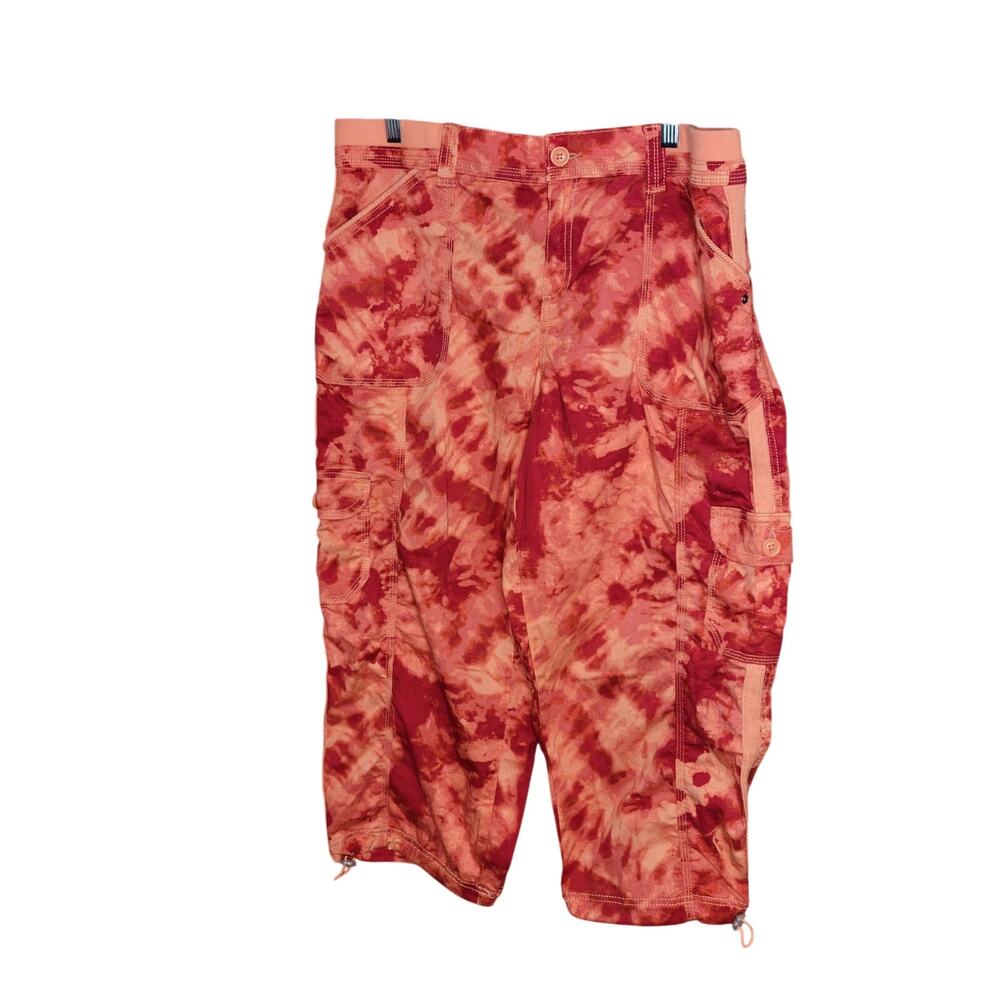Style & CO Tie-Dye Bungie Cargo Capris